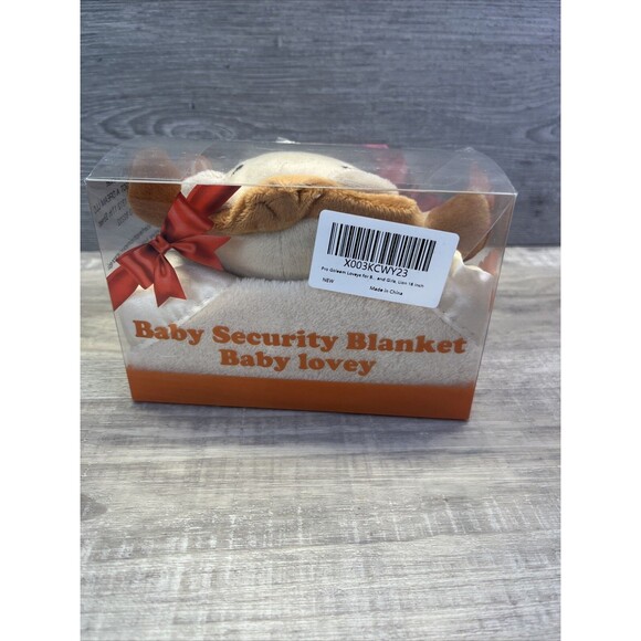 A Pro Goleem Lion Plush Lovey Baby Toddler Security Blanket Soft Satin Trim New - Picture 3 of 6